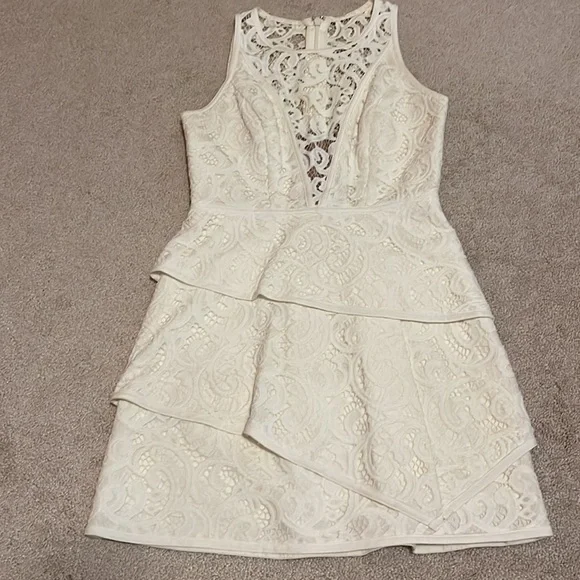 BCBGMaxAzria White Lace Dress - Picture 14 of 15